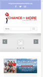 Mobile Screenshot of chanceforhopefoundation.org